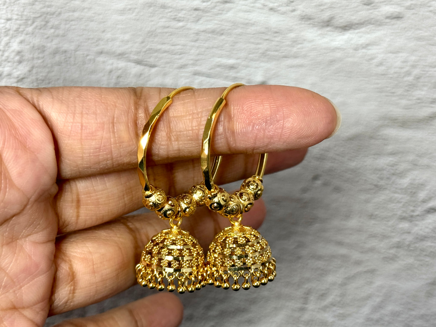 Gold Jhumka Balis