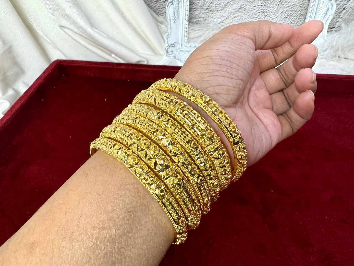 24 Gold Carat Plated Kadas Gold Rush 1008