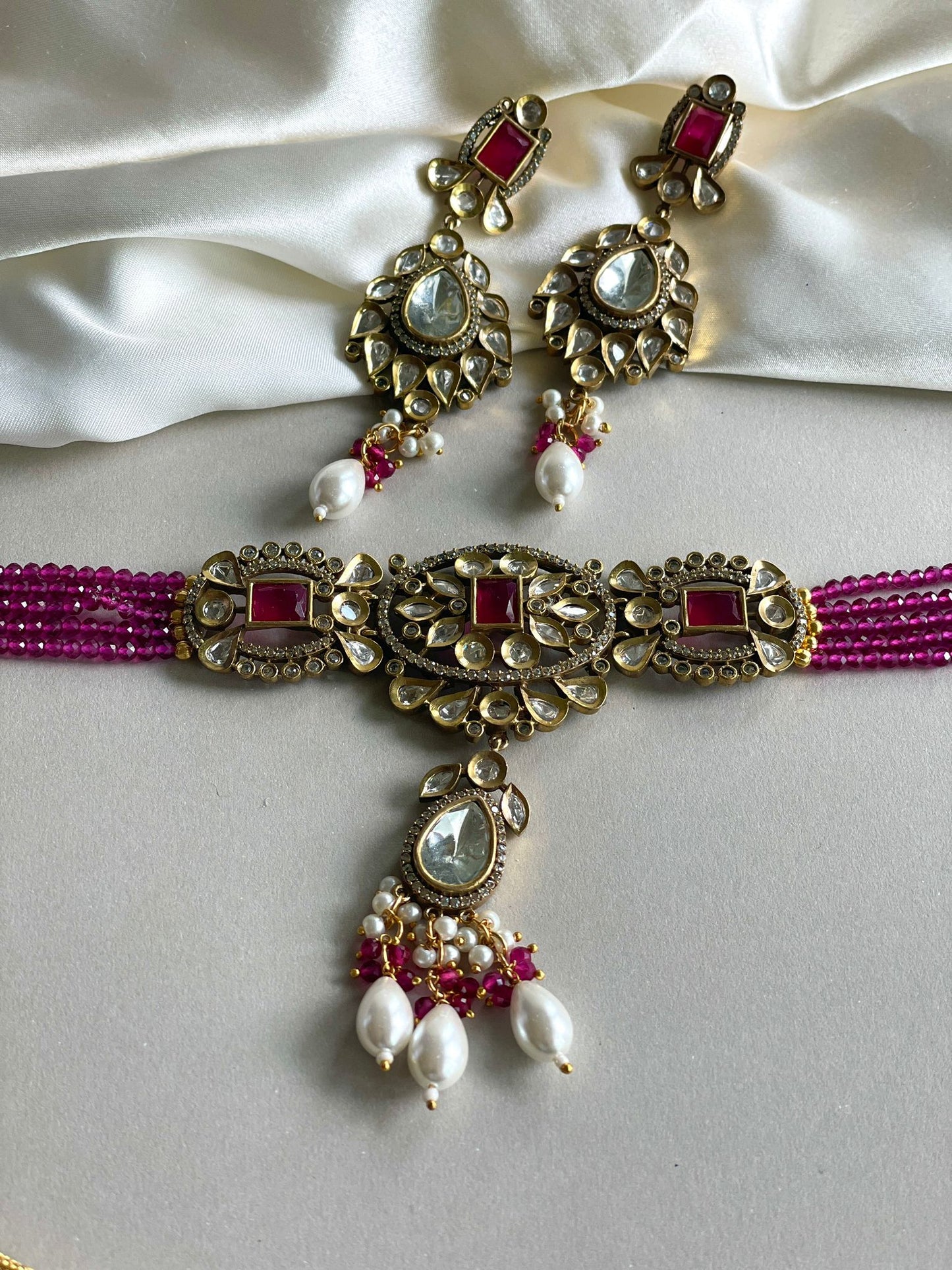 Magenta Indian Choker