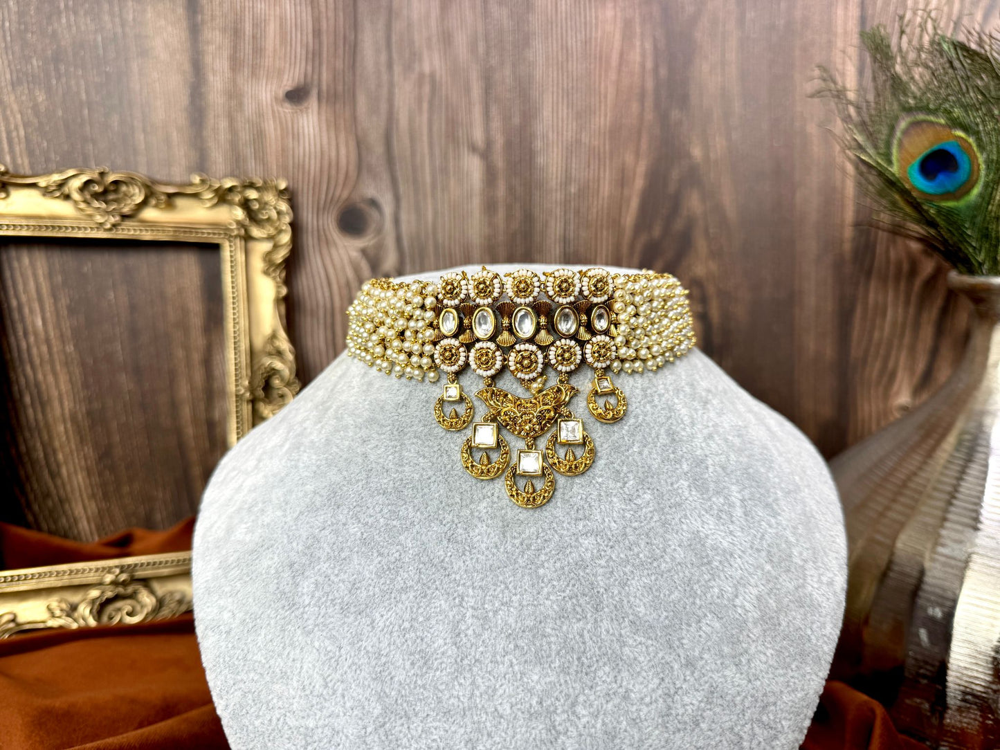 Pearl Antique Gold Necklace