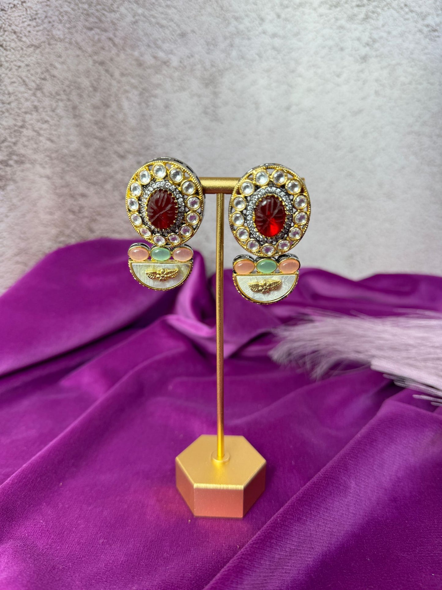 Red Multicolor Victorian Set- Roar 1020