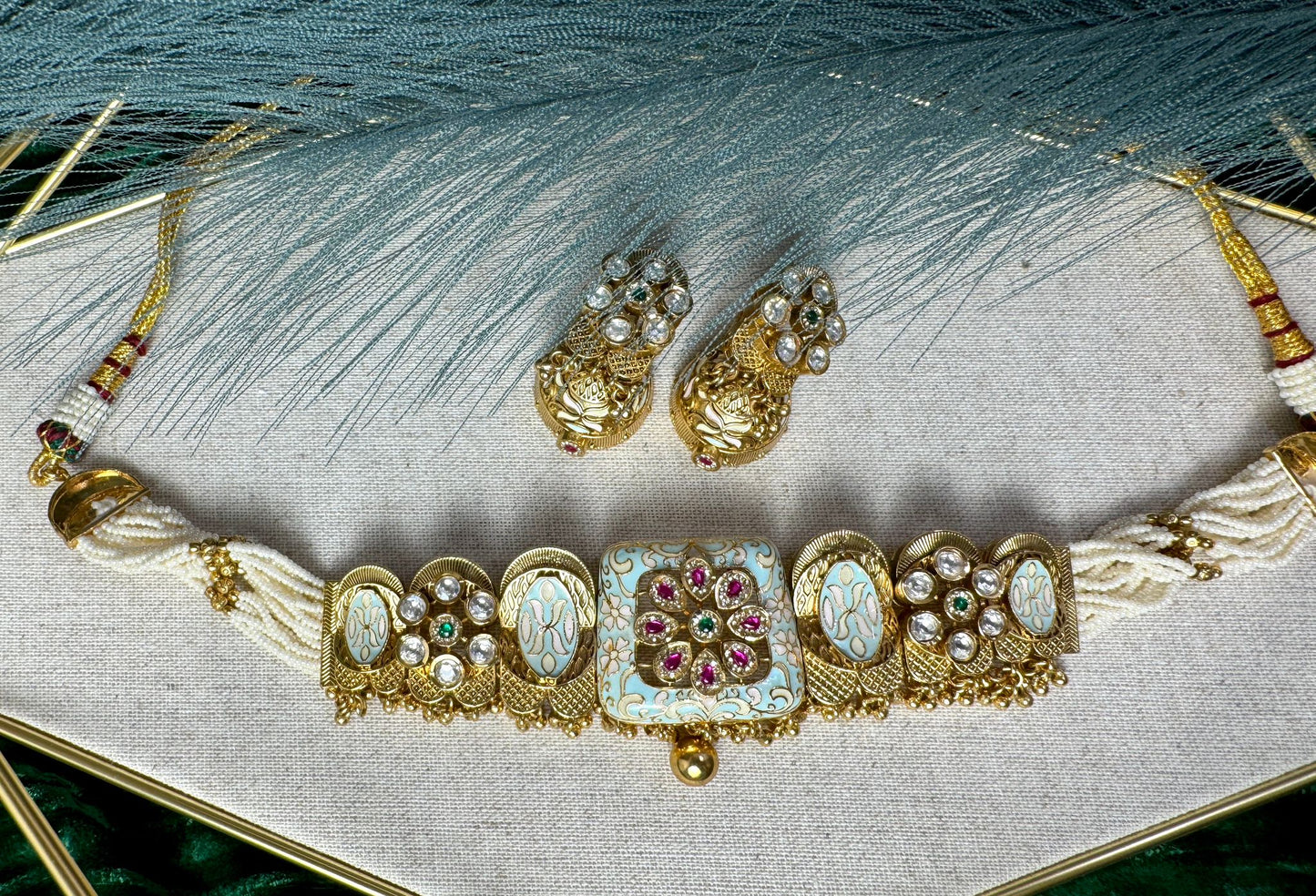 Meenakari Magenta Set- Charisma 1009
