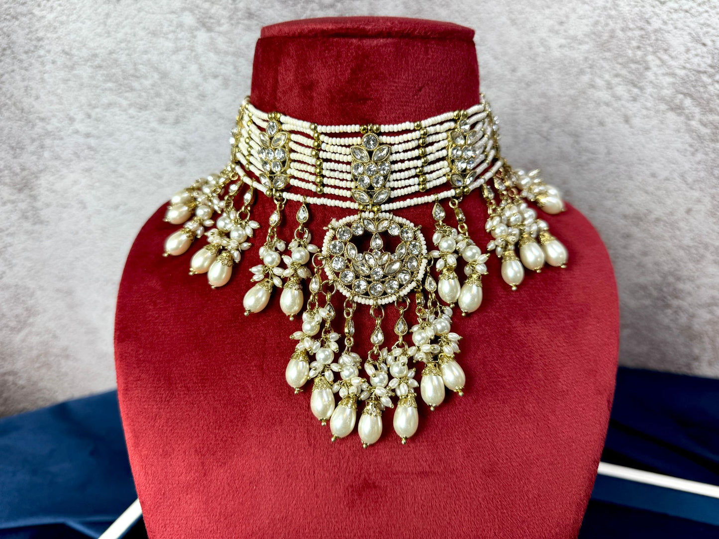 Gold Pearl Bridal Set- Majesty 1012