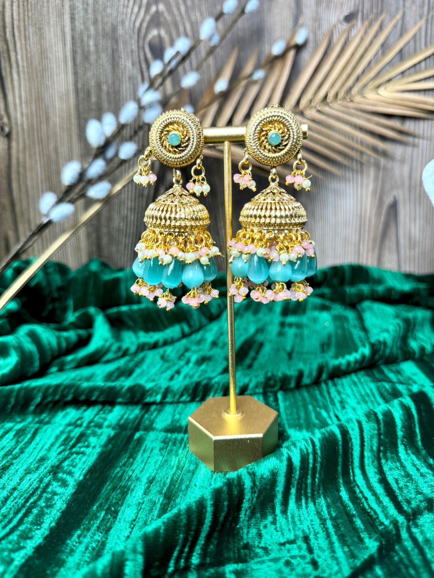 Green Pink Gold Plated Set- Charisma 1001
