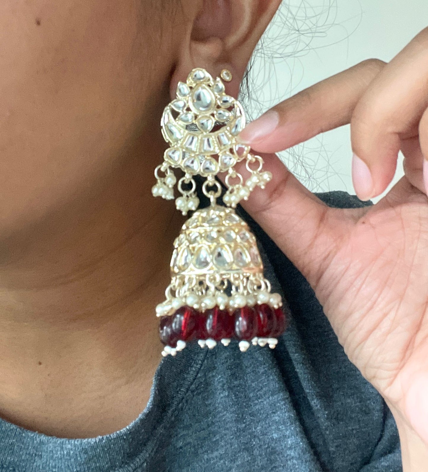 Soma Tikka Set- Maroon
