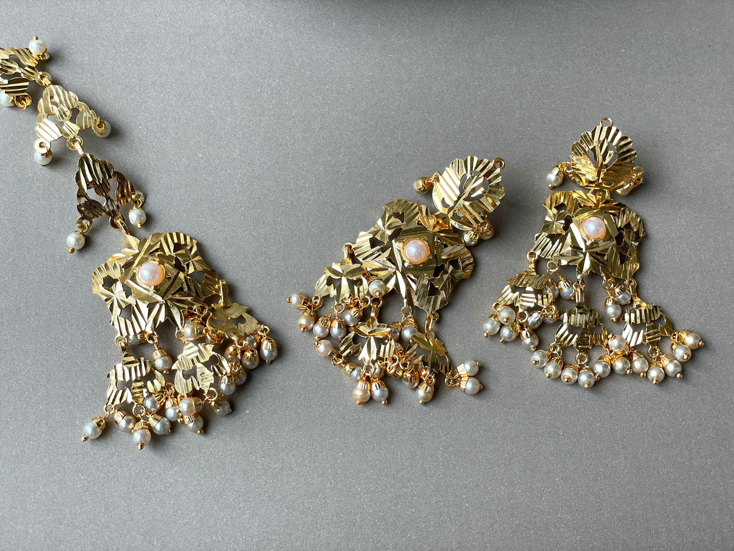 Gold plated Jadau Set