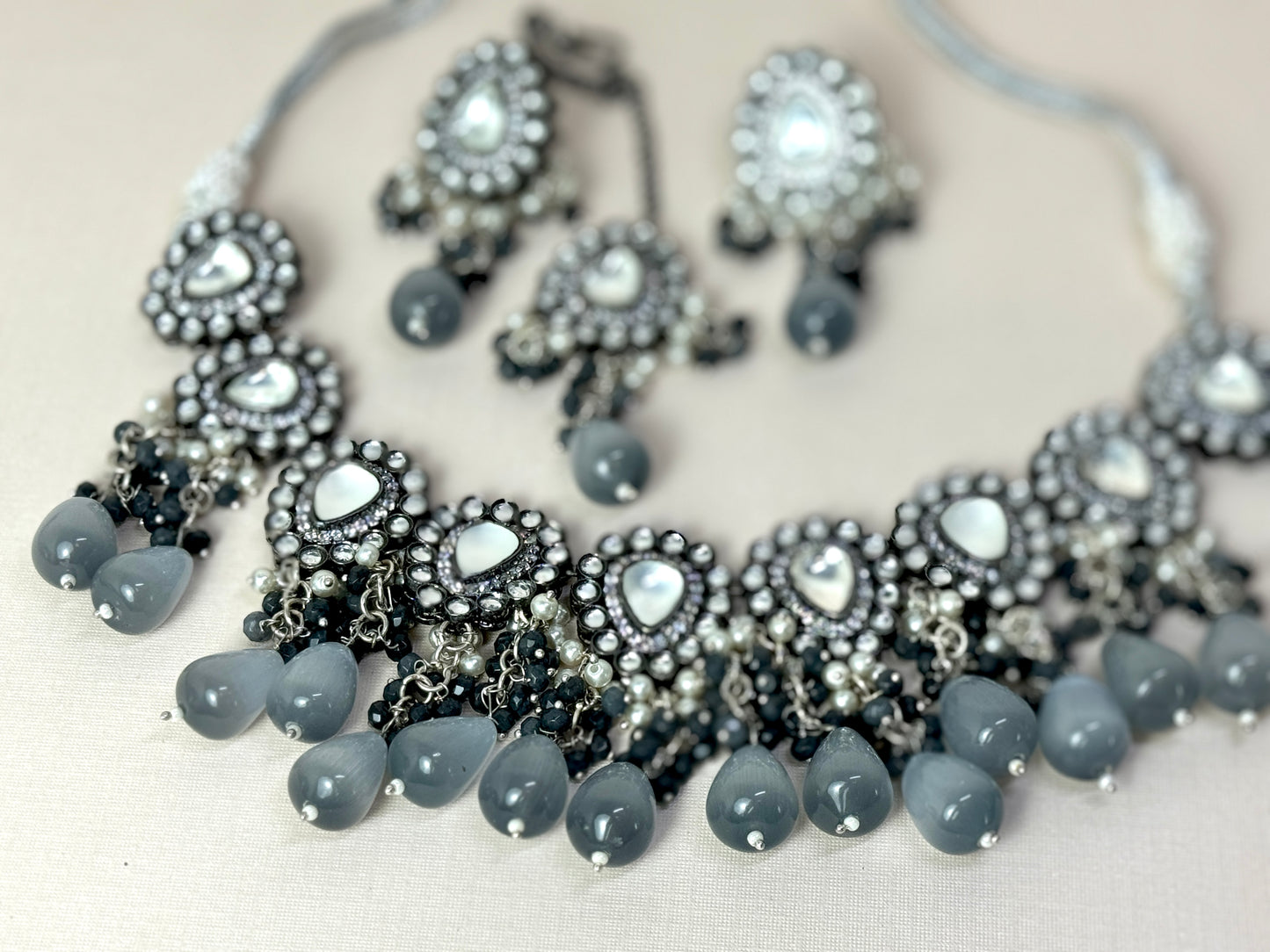 Grey Oxidized Set- Radiance