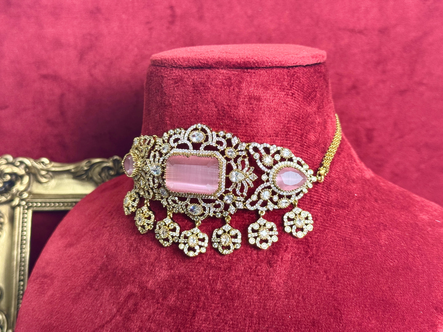 Pink victorian set Swarna 1006