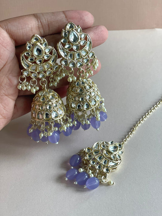 A beautiful and elegant Lavender Tikka set