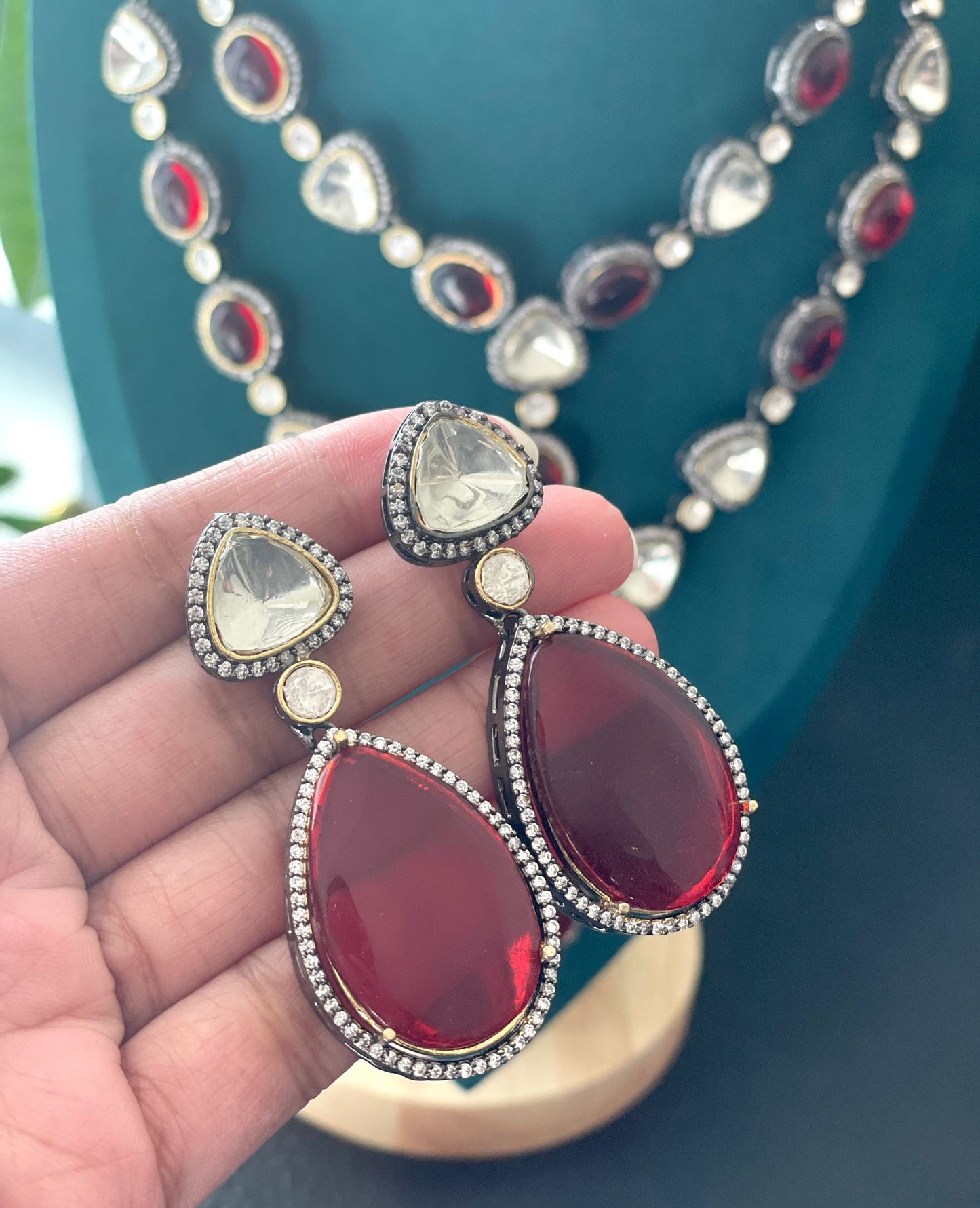 Ruby Red Victorian Set