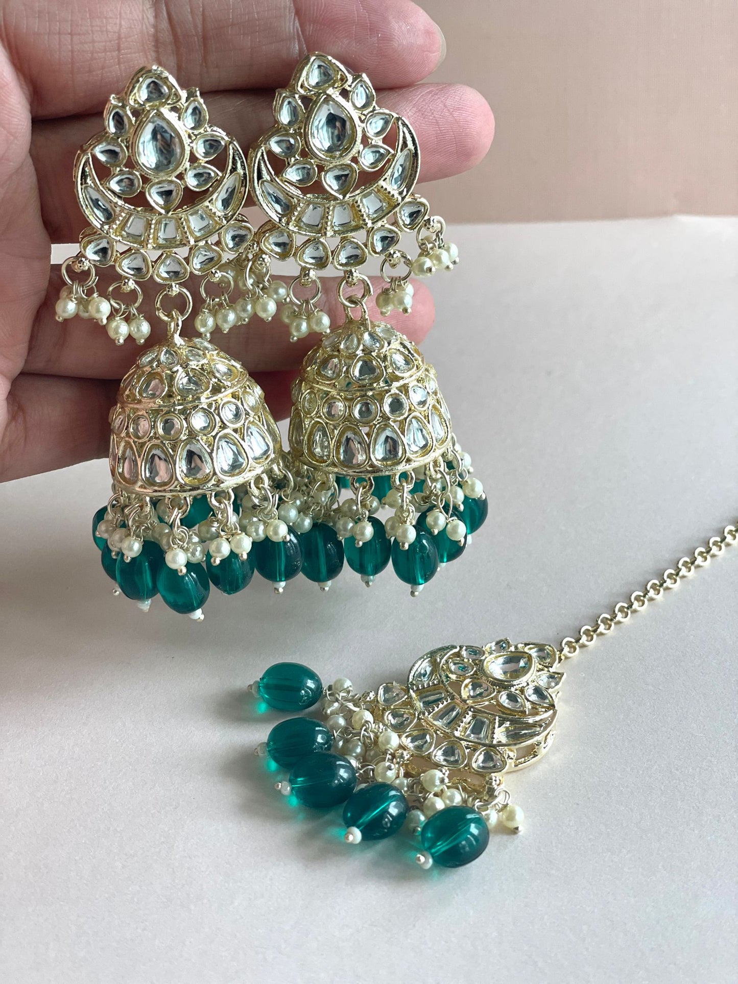 Soma Tikka set- Emerald Green