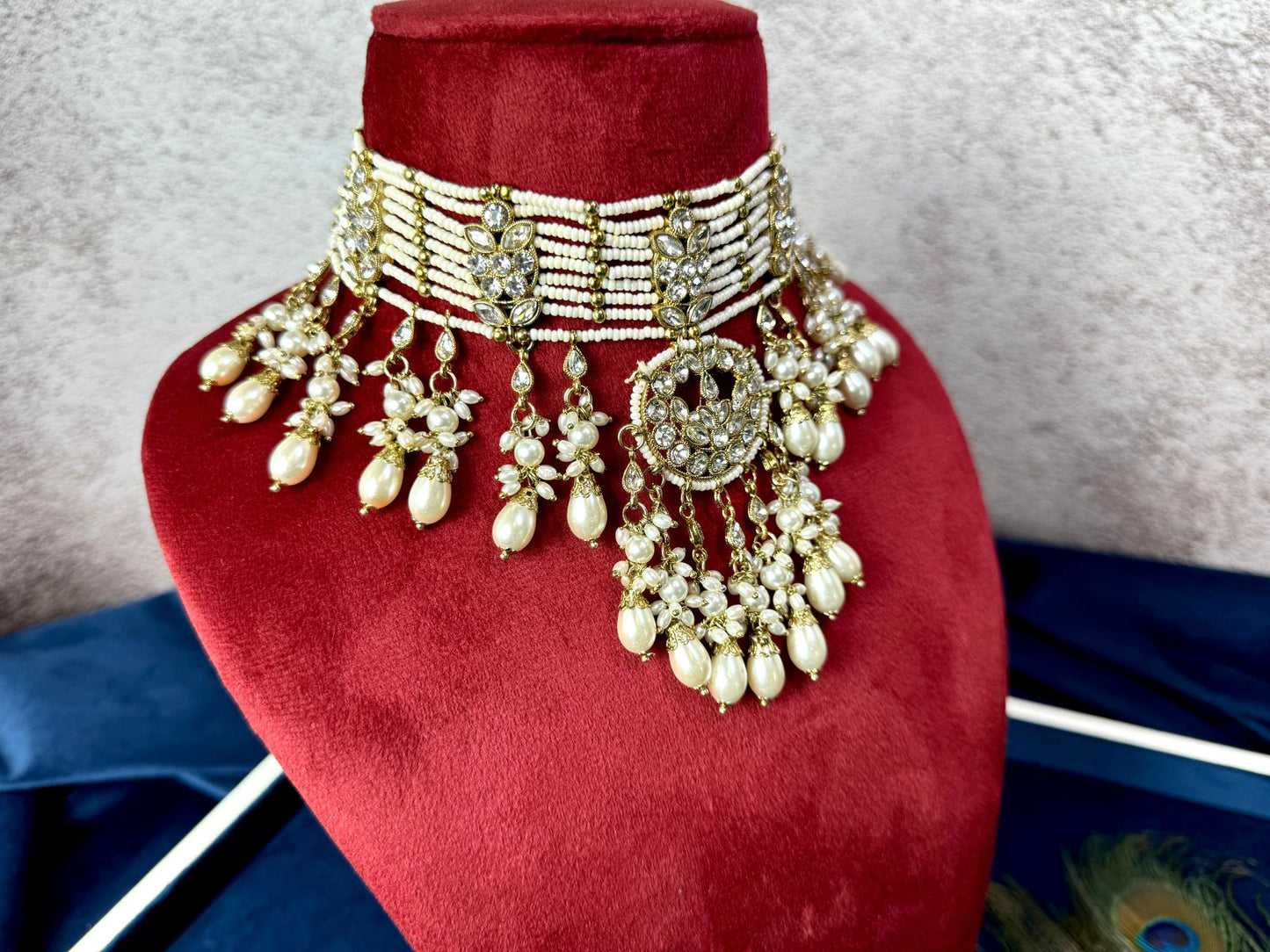 Gold Pearl Bridal Set- Majesty 1012