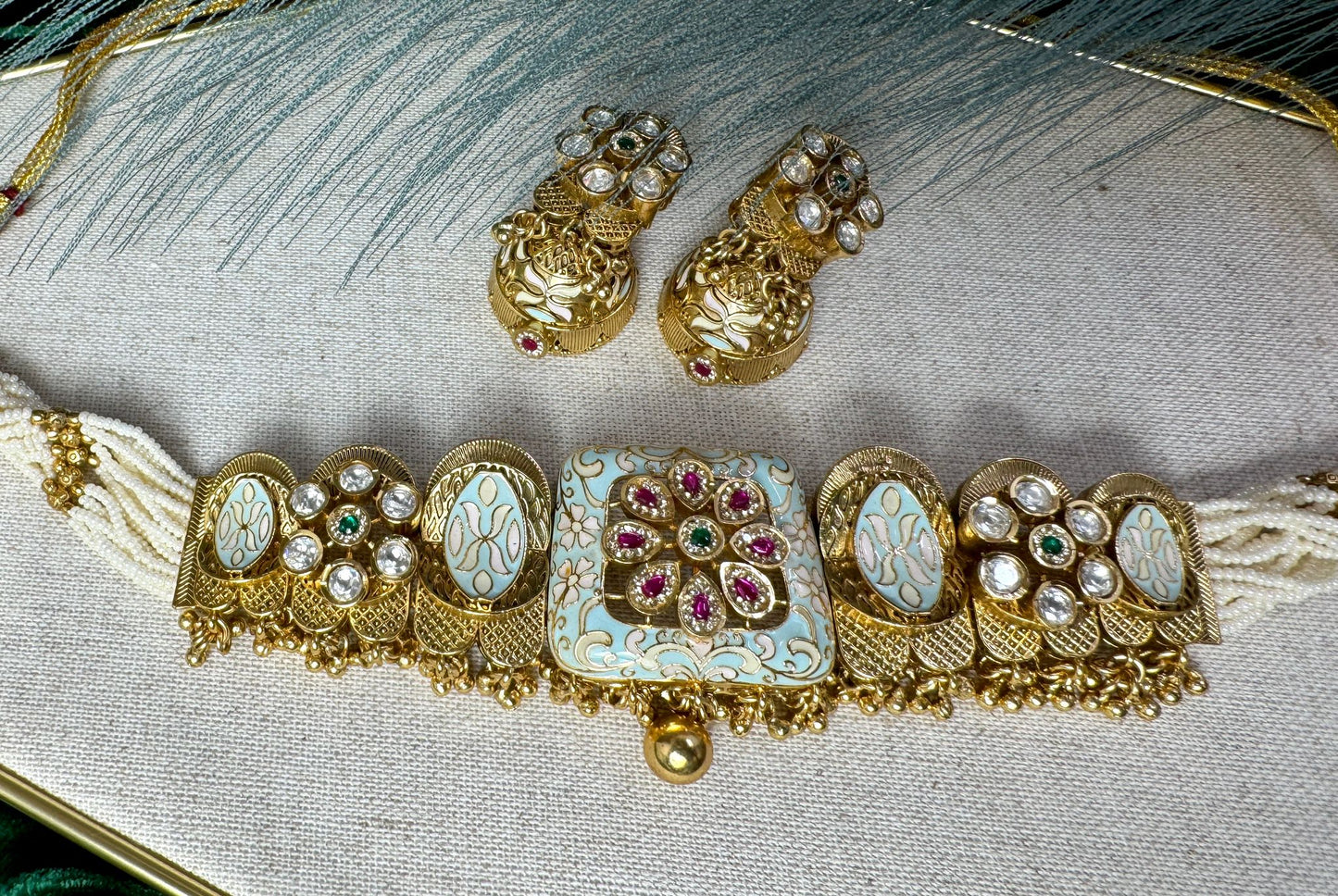 Meenakari Magenta Set- Charisma 1009