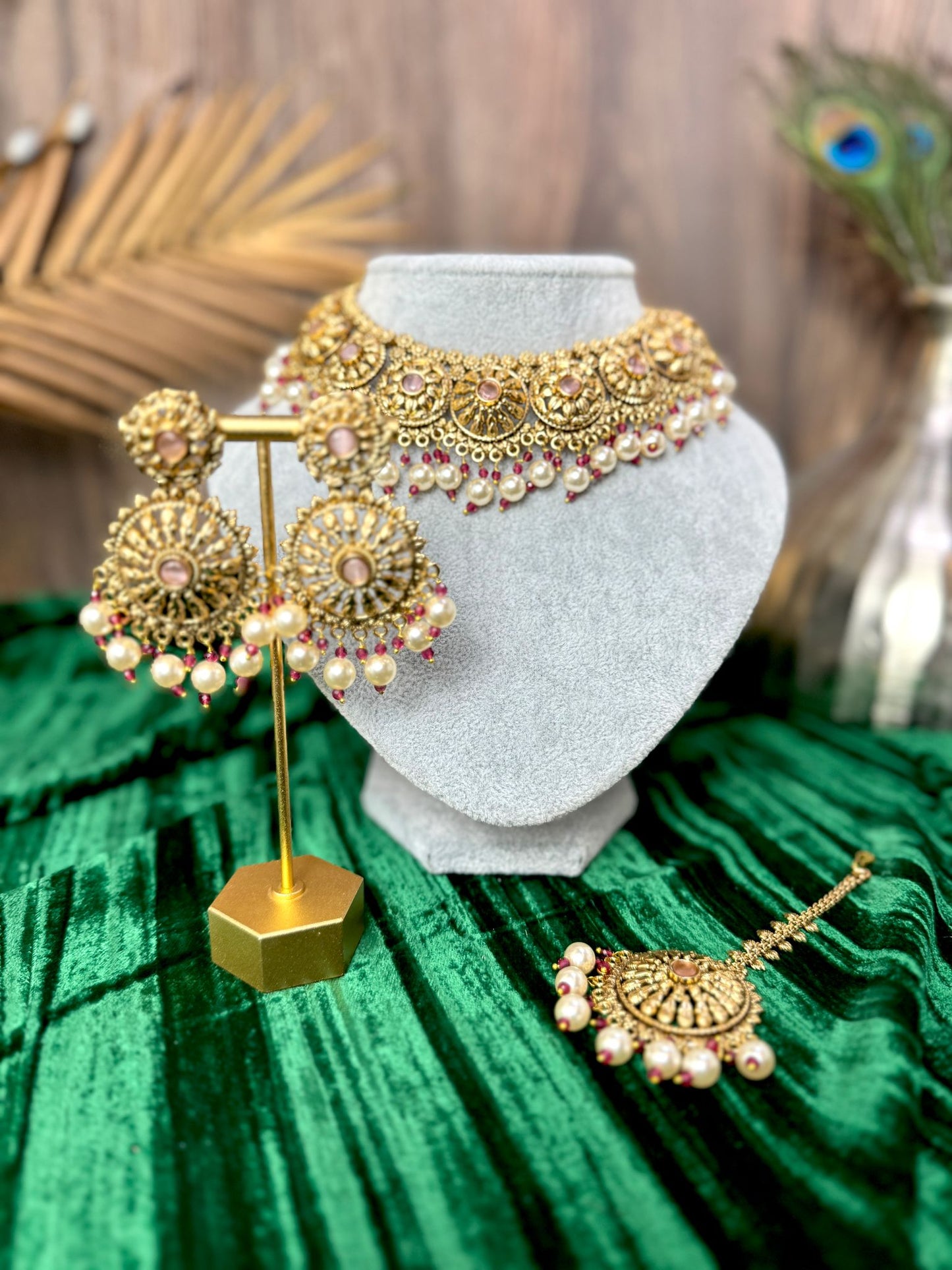 Light Pink Antique Gold Set- Charisma 1002