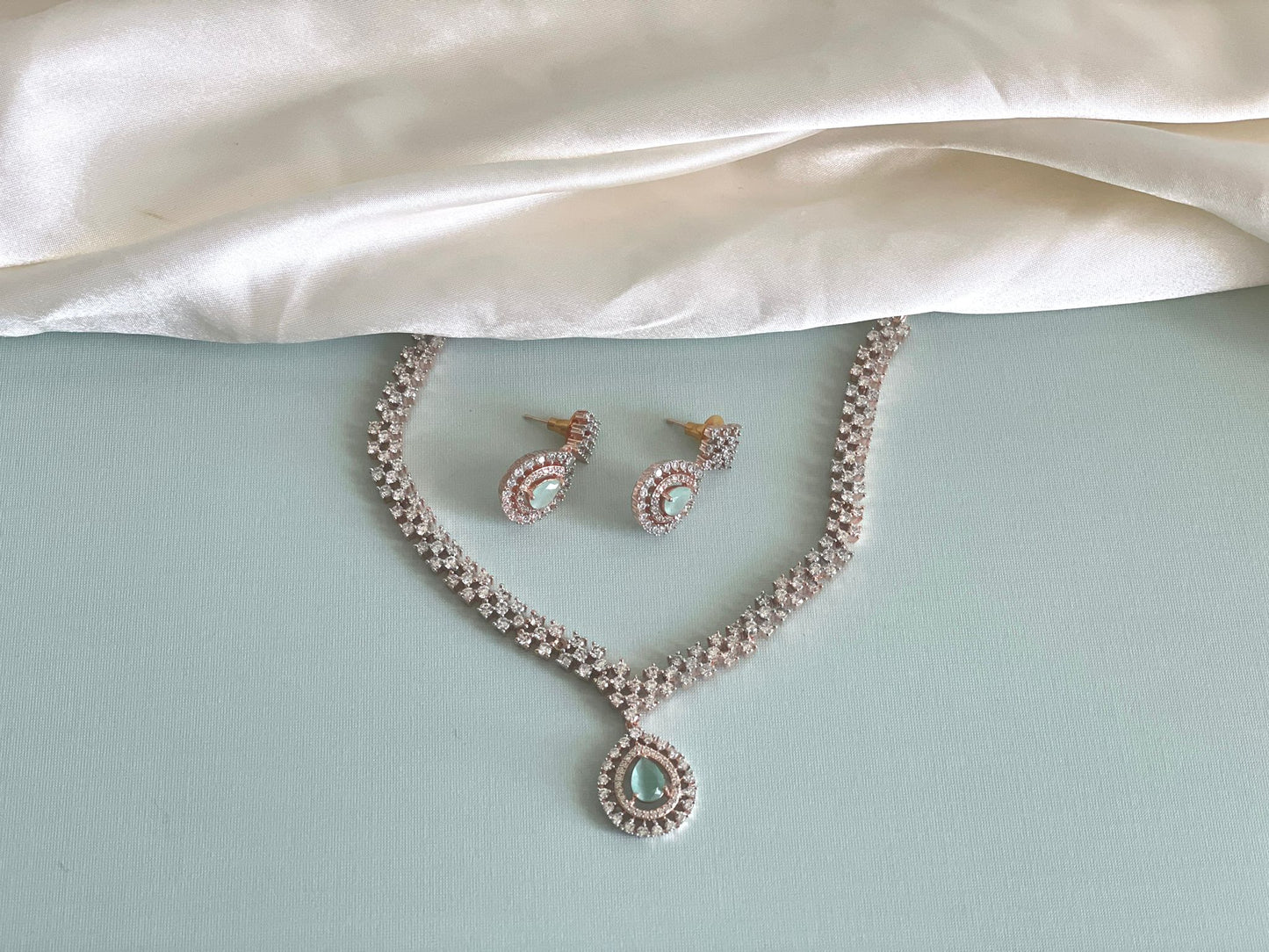 Mint Crystal Necklace