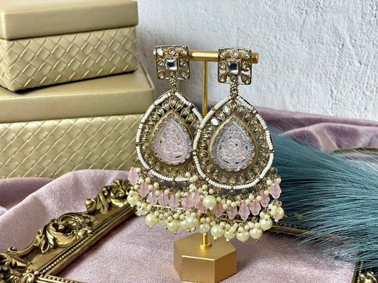 Light Pink Earrings - Aura 1002
