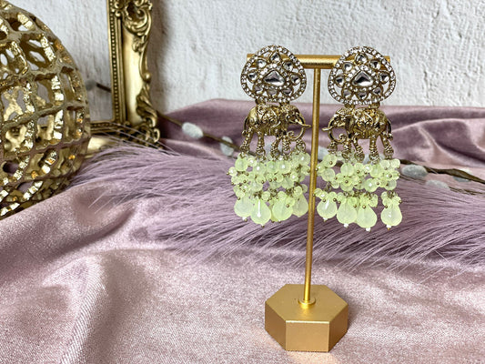 elegant mint earrings