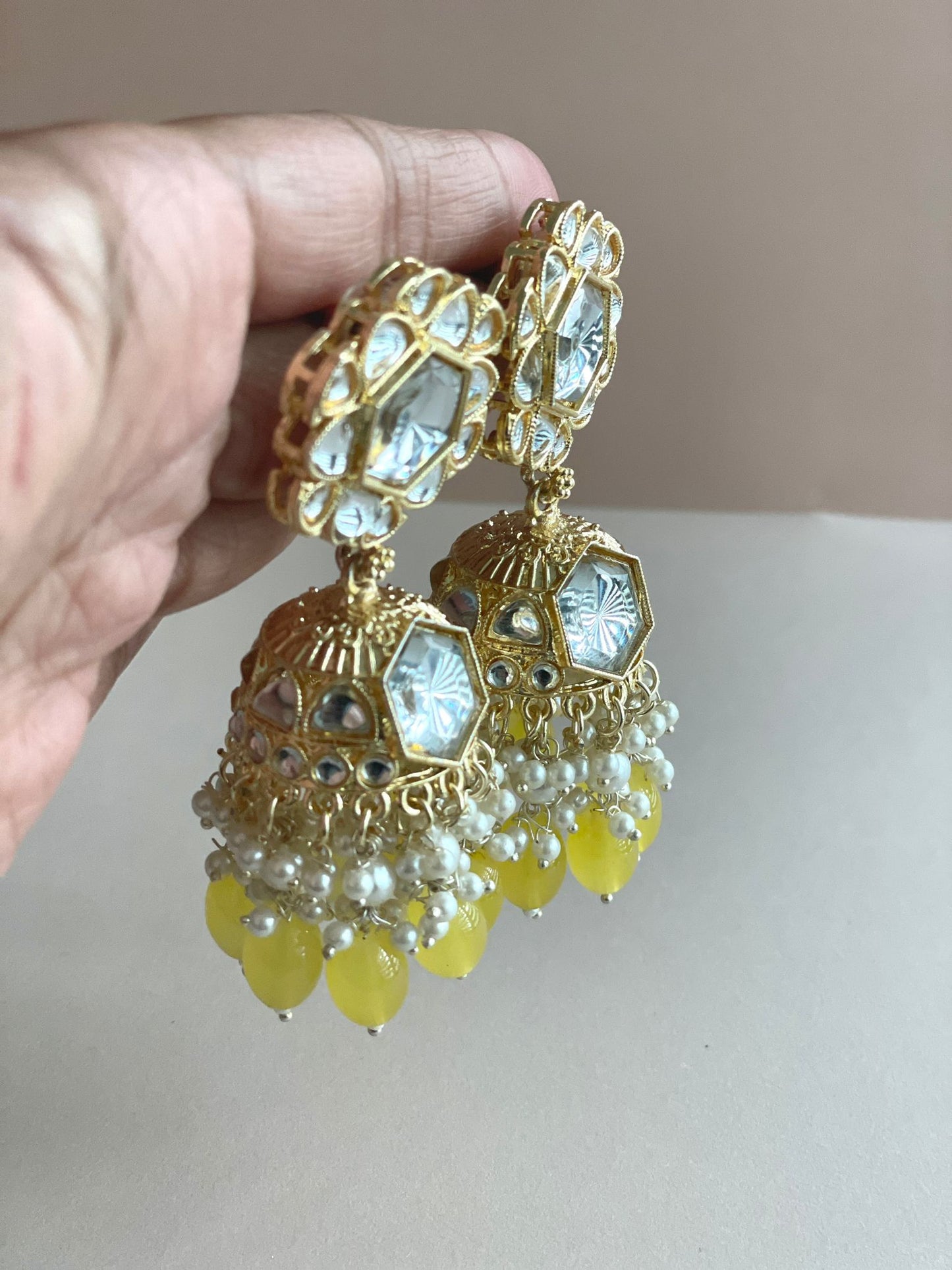 Saanvi Jhumka- Yellow