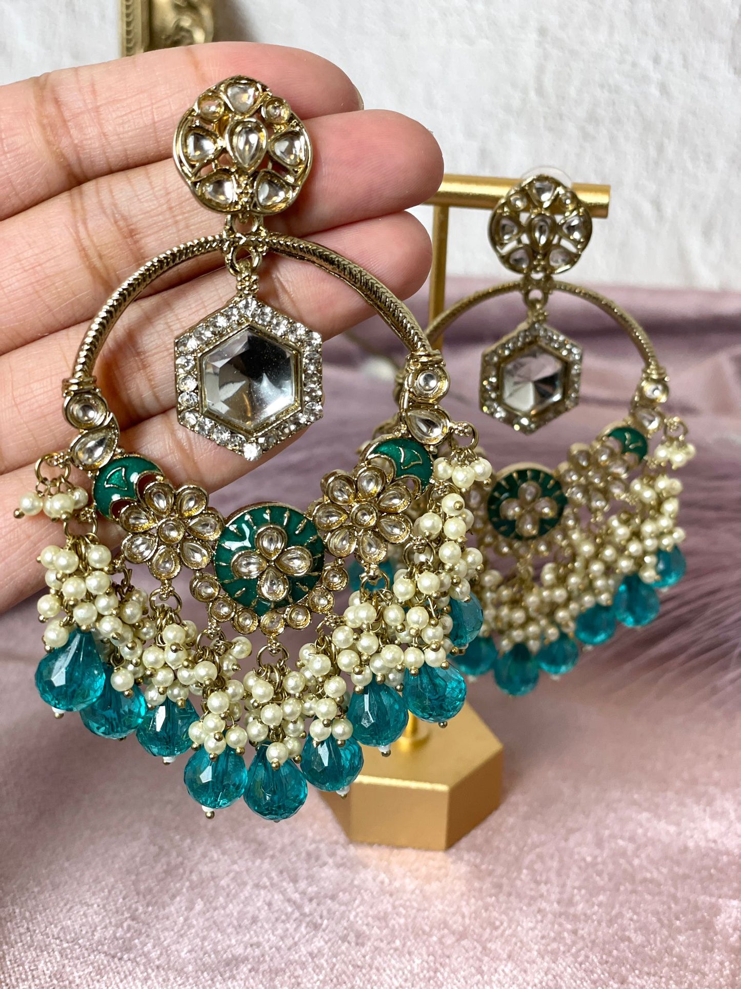 Teal Chandbalis- Aura 1009