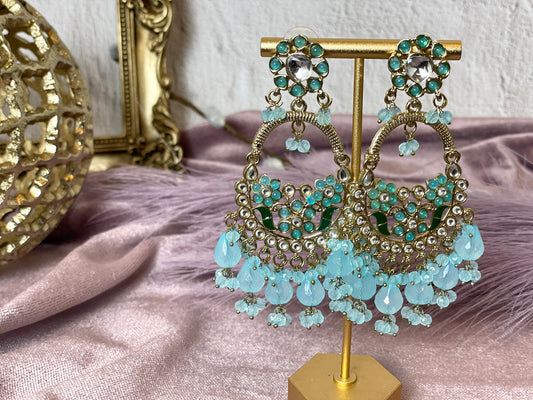 Baby Blue Chandbalis - Aura 1010