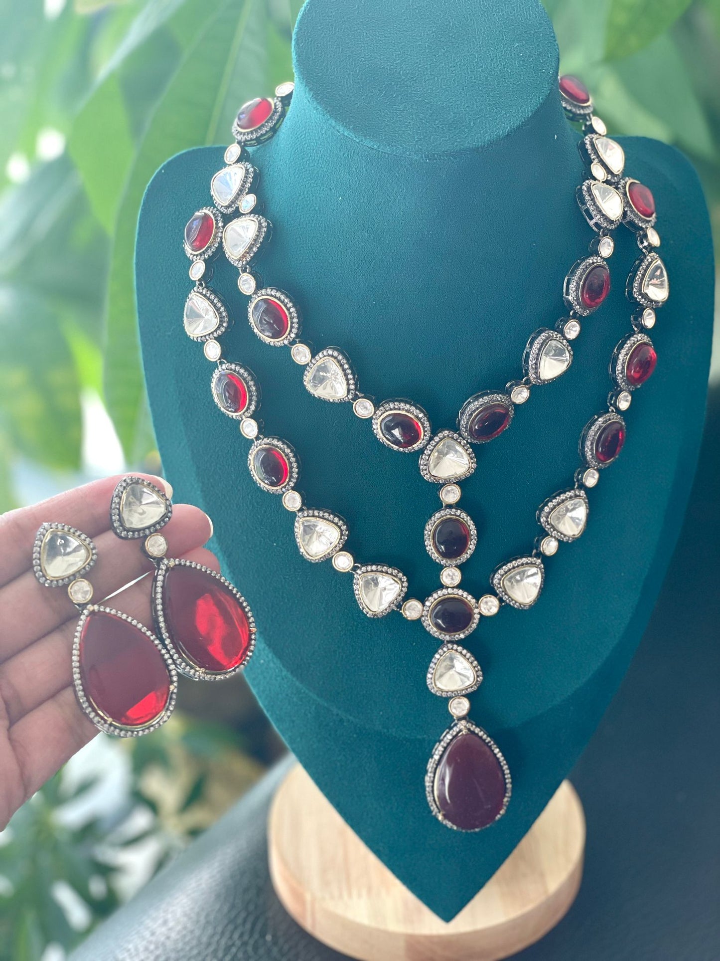 Ruby Red Victorian Set