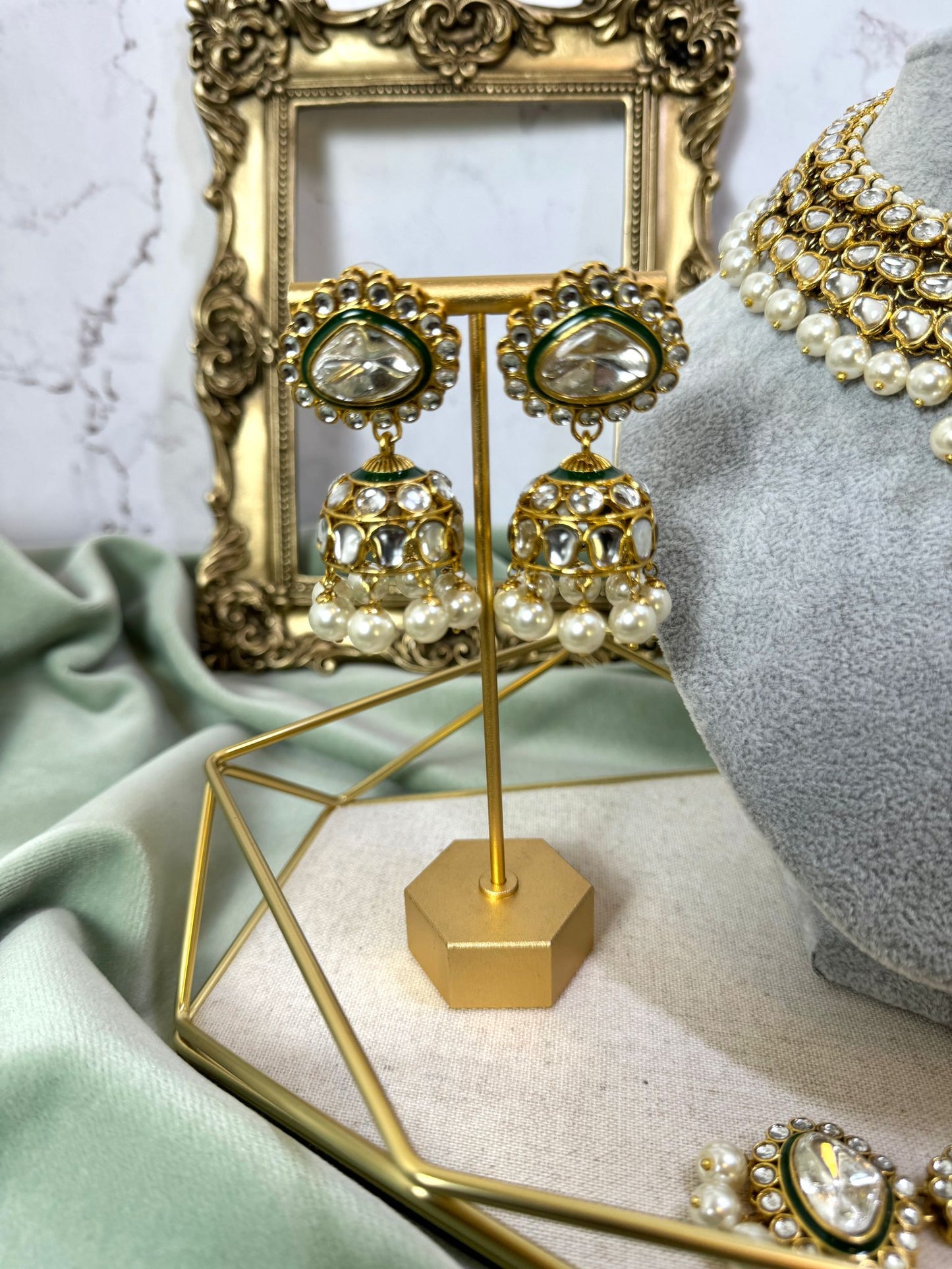 Gold Kundan choker set- Grace 1003