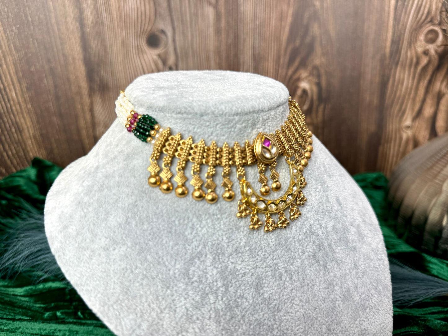 Antique Gold Choker Set- Charisma 1017