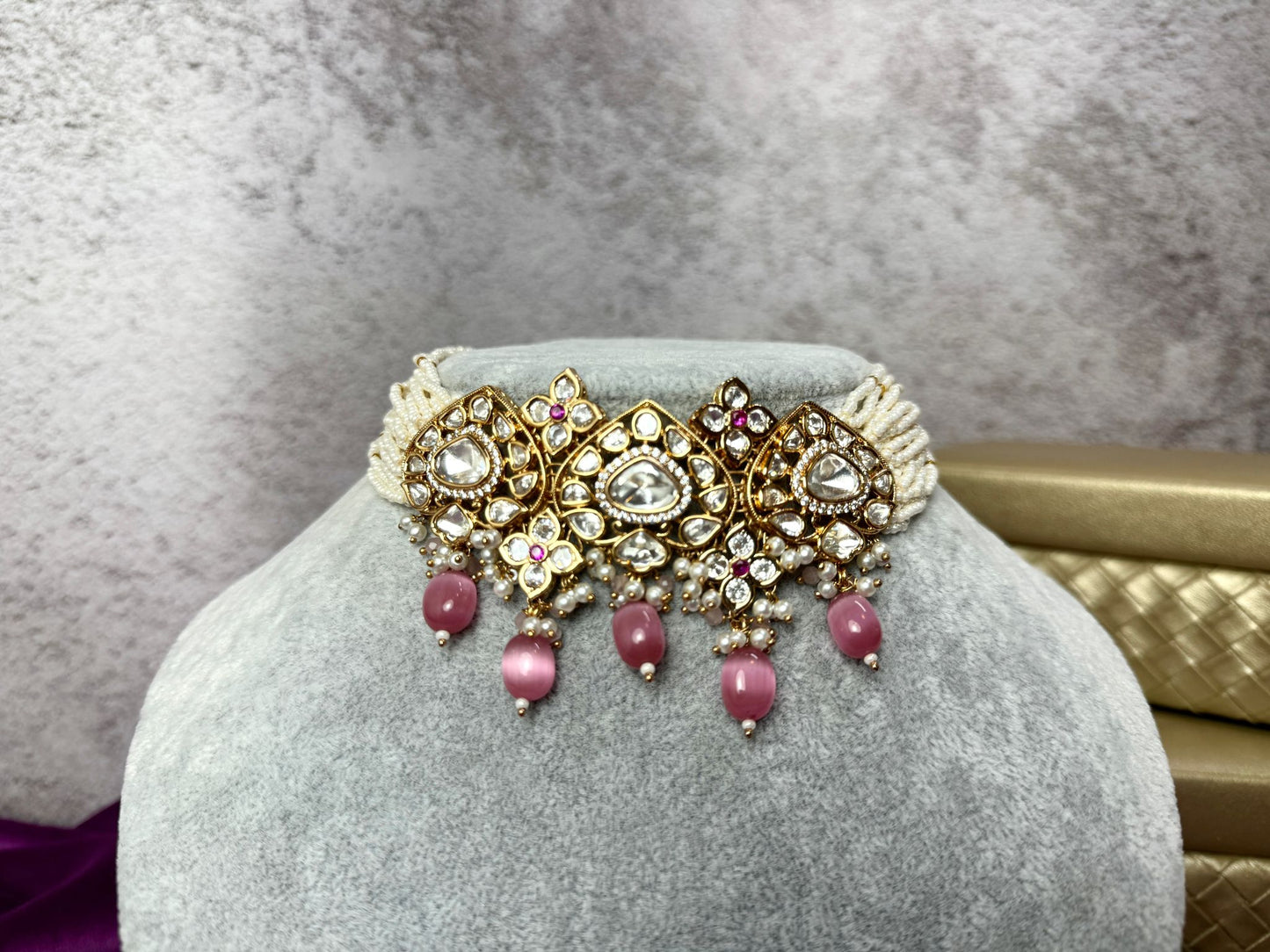 Baby Pink Tyaani Choker- Roar 1016