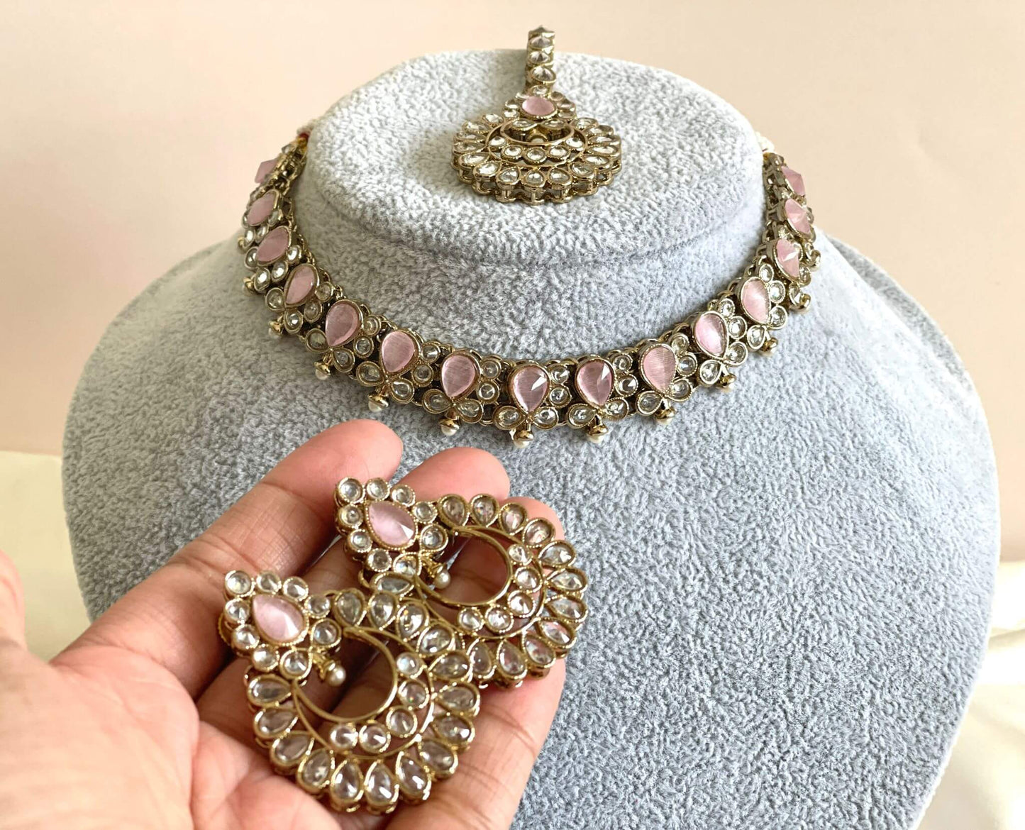 Reverse AD Baby Pink Choker