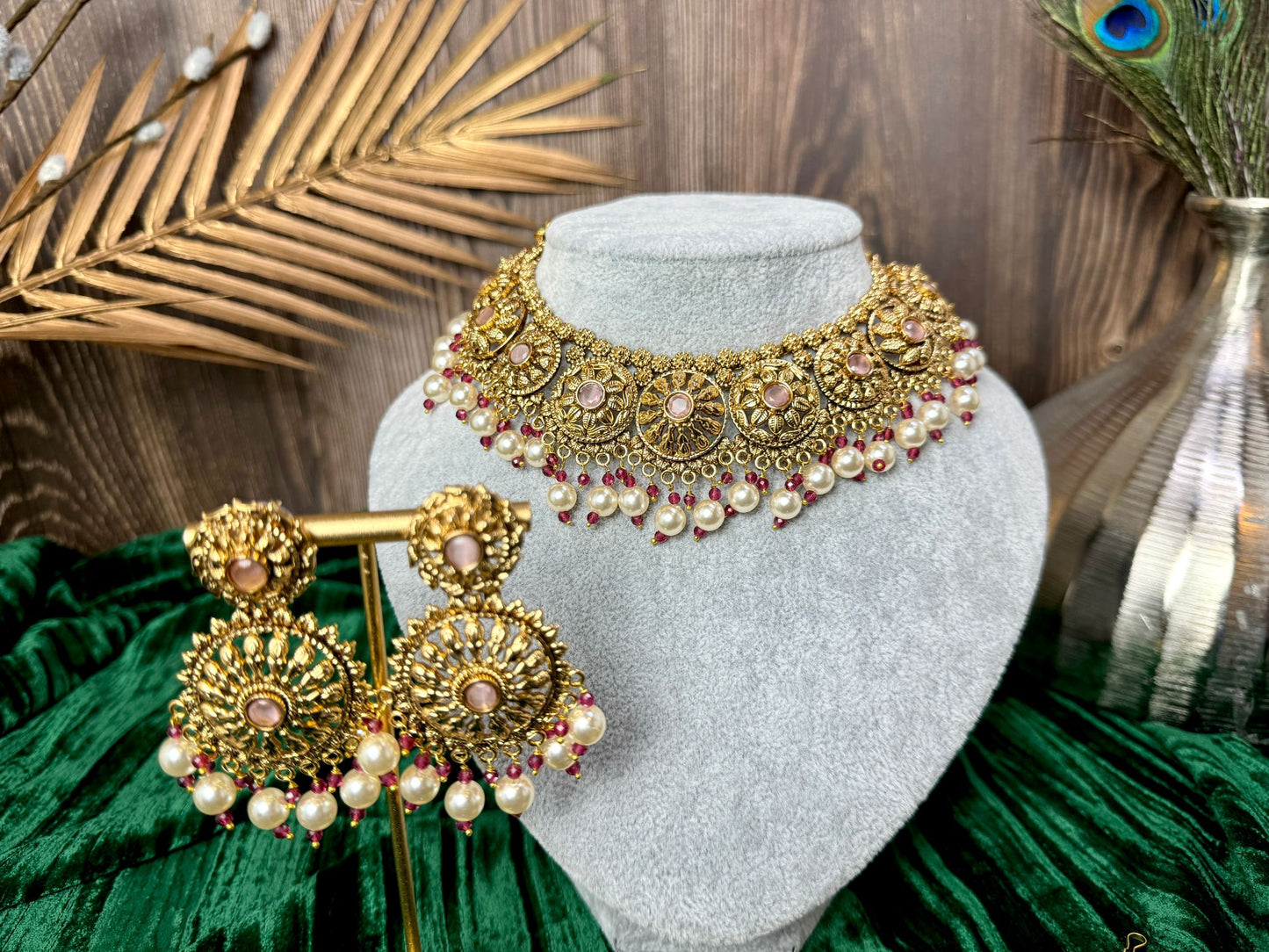 Light Pink Antique Gold Set- Charisma 1002