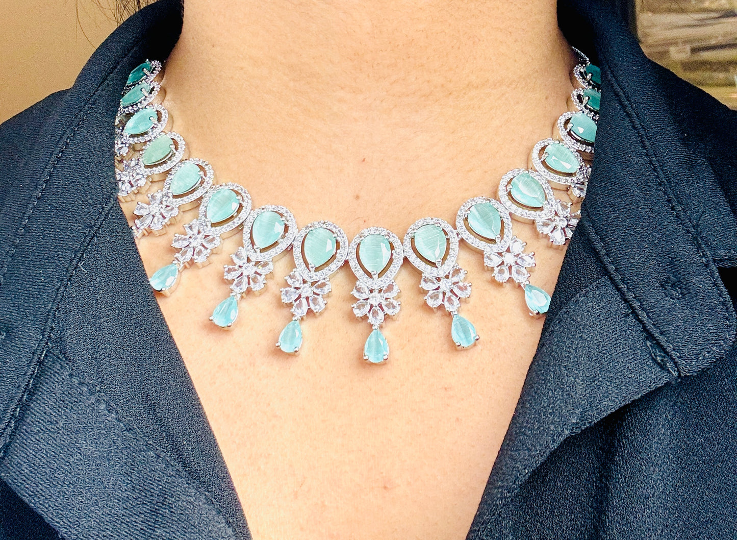 Mint green Ad Choker Glaze 1009