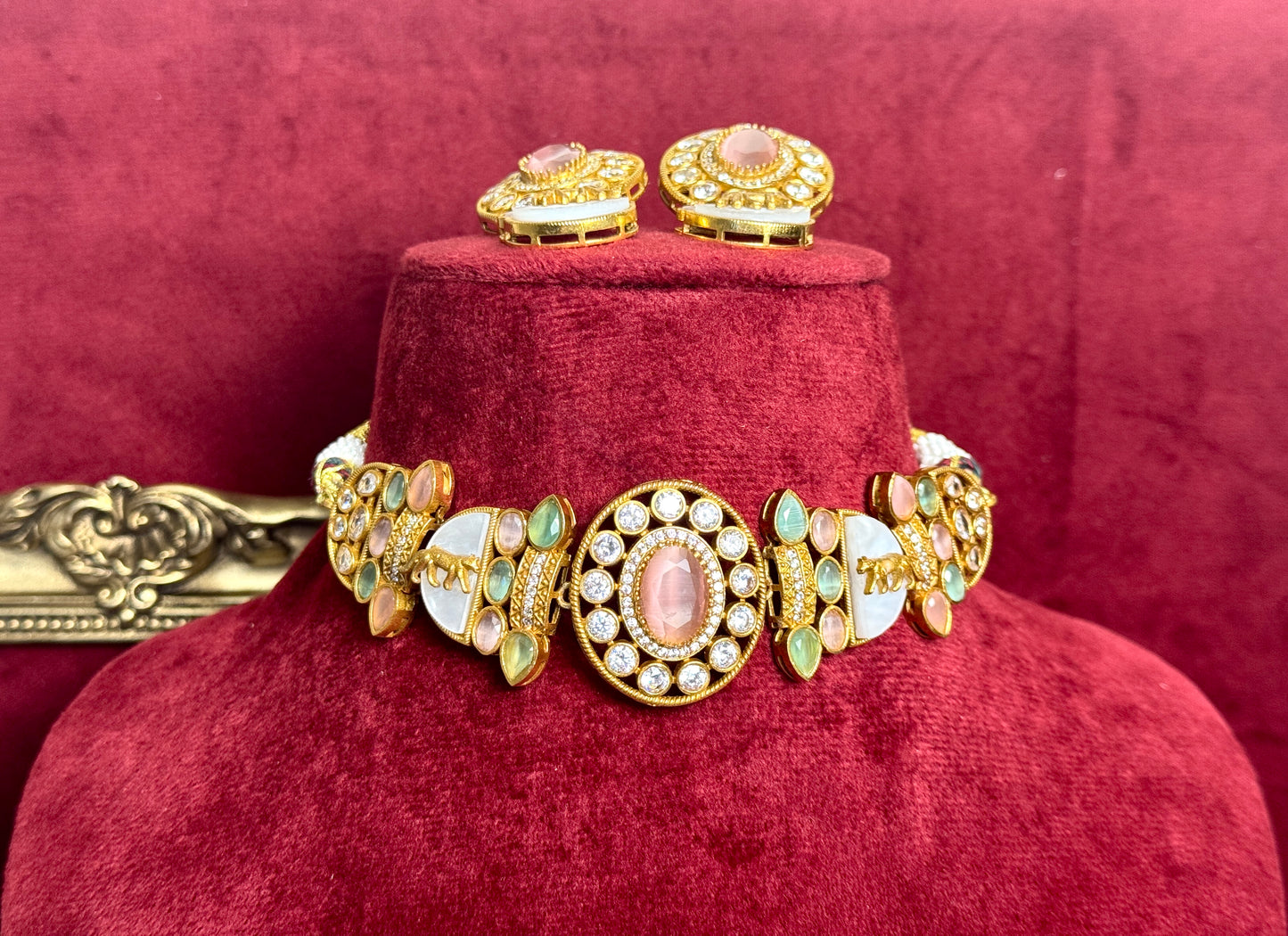 Pink Mint Green Victorian Set Swarna 1008
