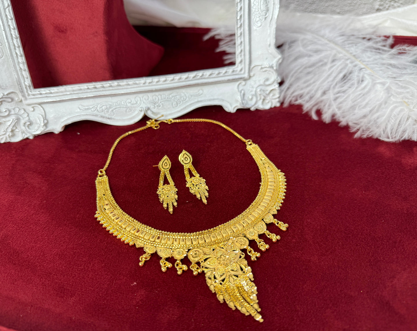 24 Carat Gold Plated Necklace Set