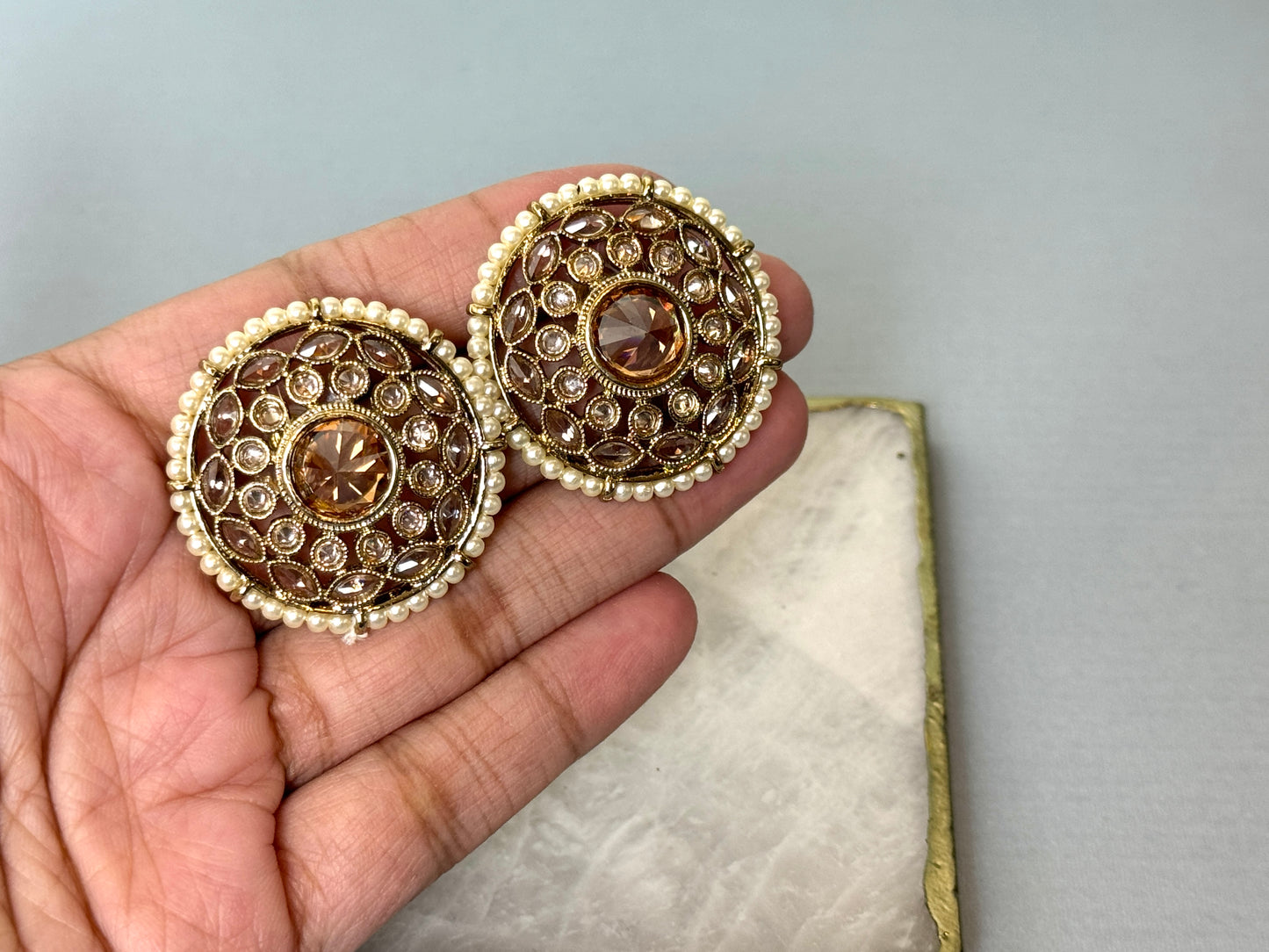 Simple Stud Pearl Earrings