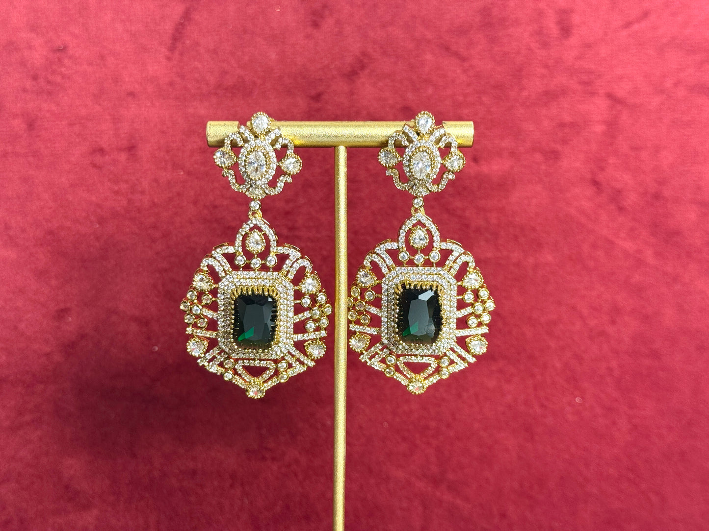 Emerald green victorian set Swarna 1006