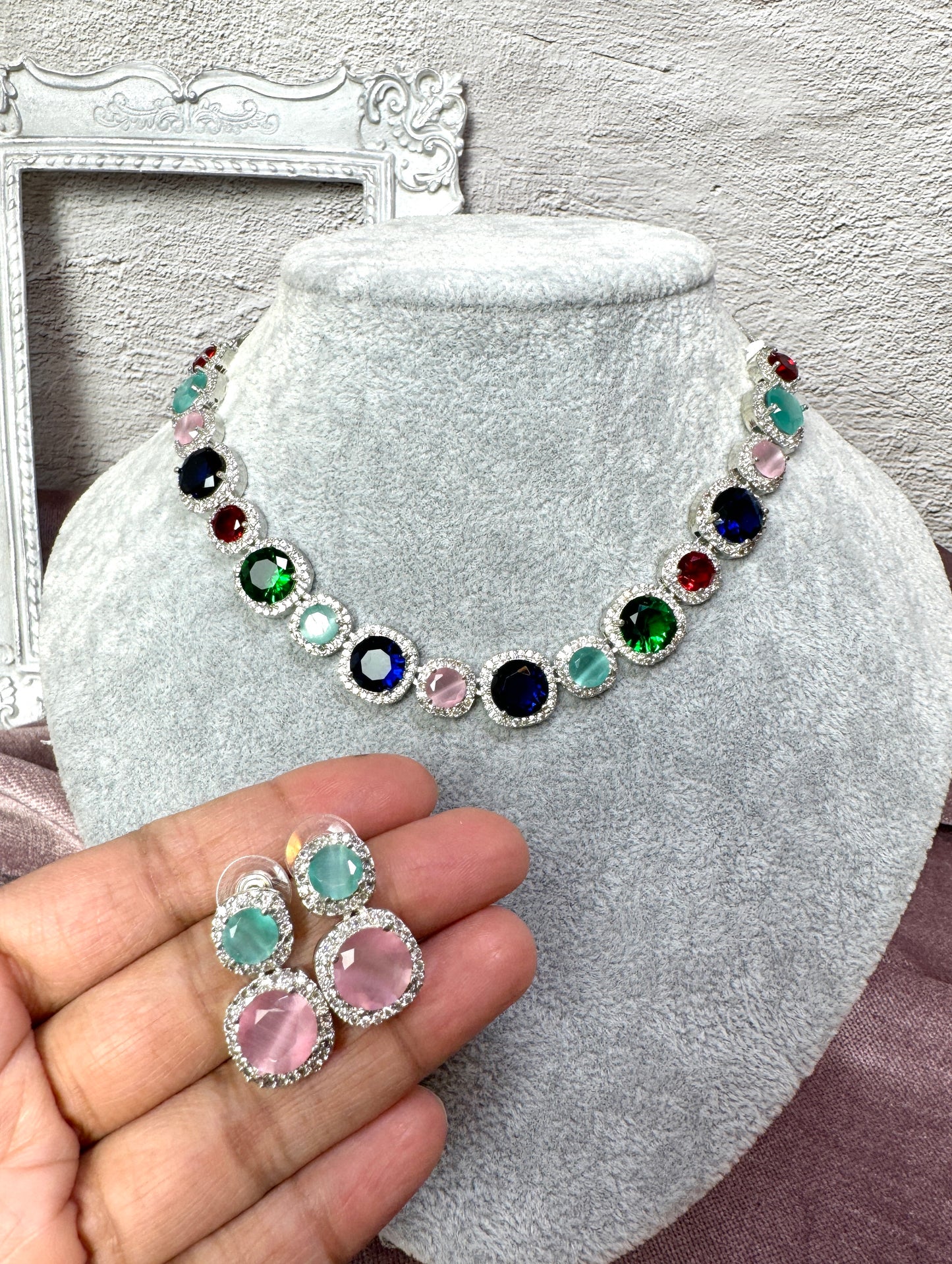 Multicolor Diamond Set Glaze 1006
