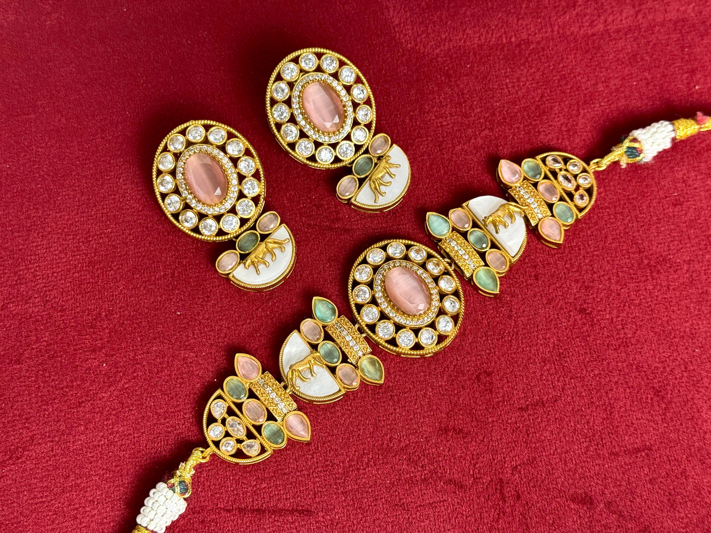 Pink Mint Green Victorian Set Swarna 1008