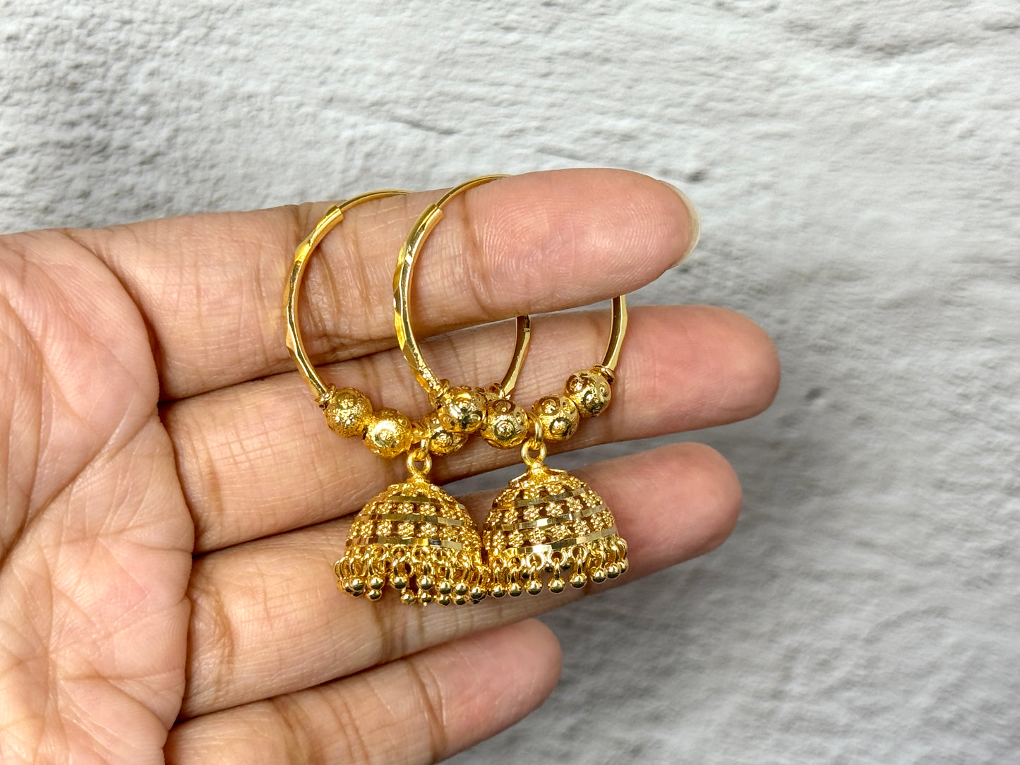 Gold Jhumka Balis