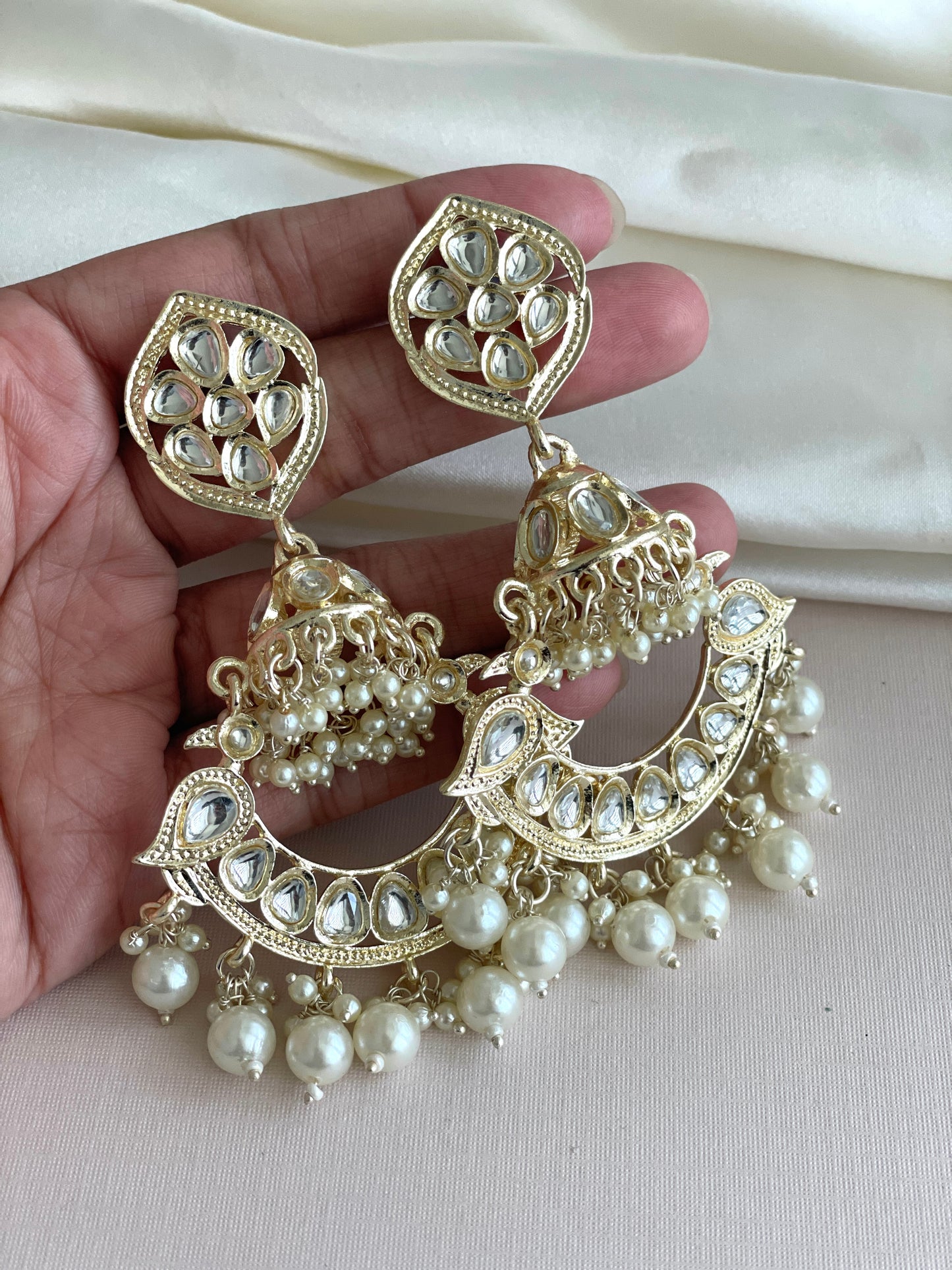 Golden kundan Earrings