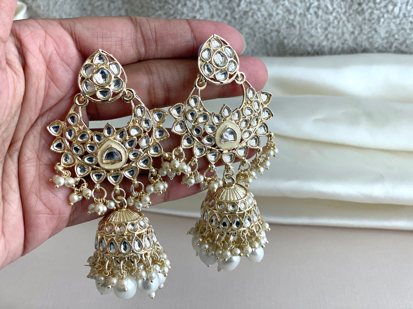 Elegant Gold Jhumkas