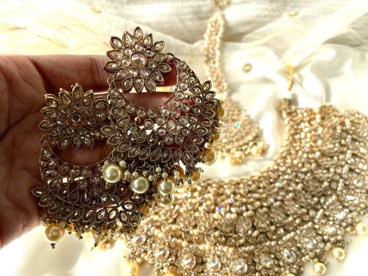 Bridal Choker Necklace Polki