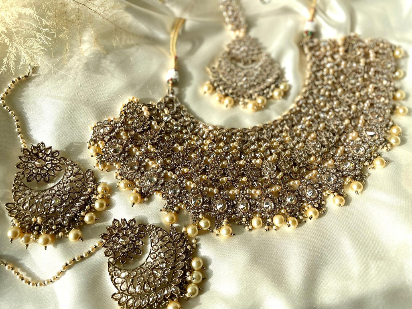 Bridal Choker Necklace Polki