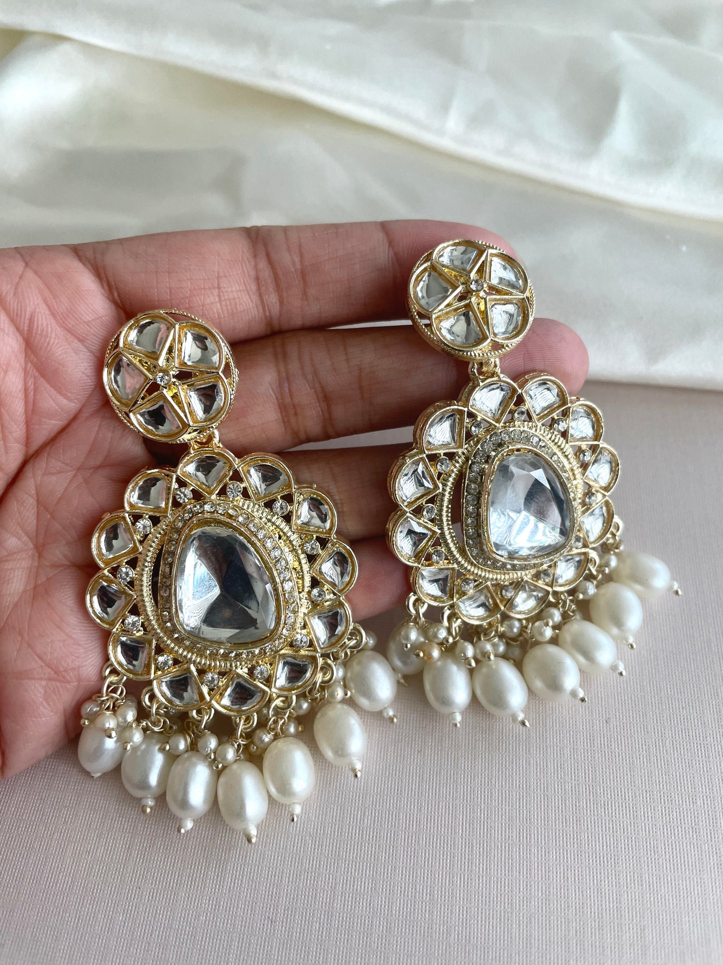Kundan Drop Earrings