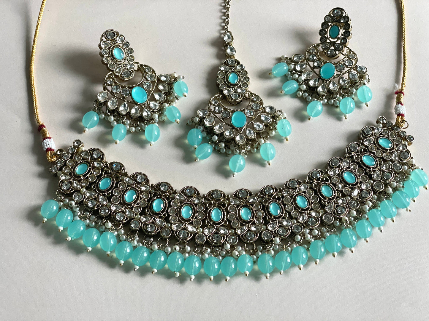 Priya Set- Teal Blue