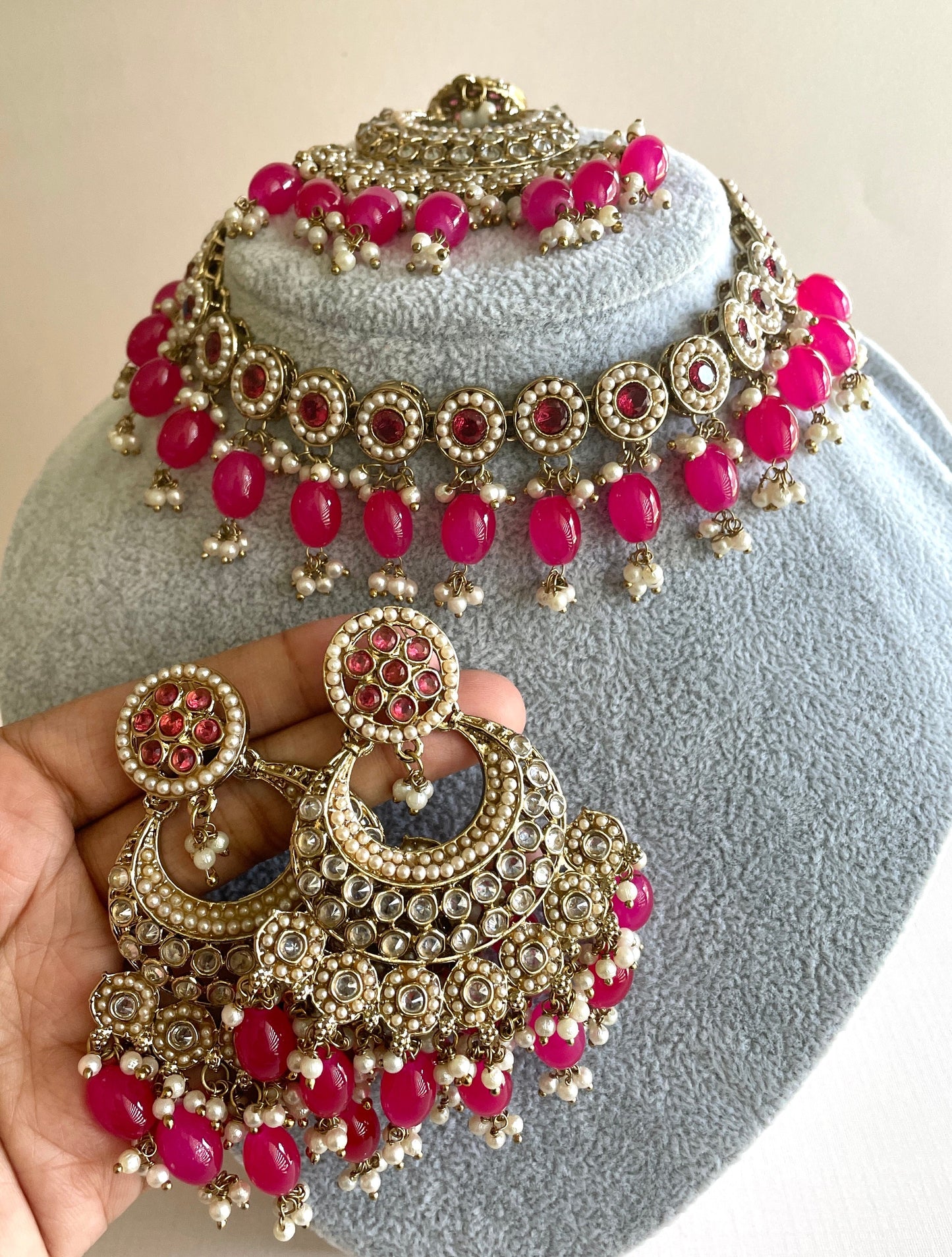 Rohini Set-Magenta