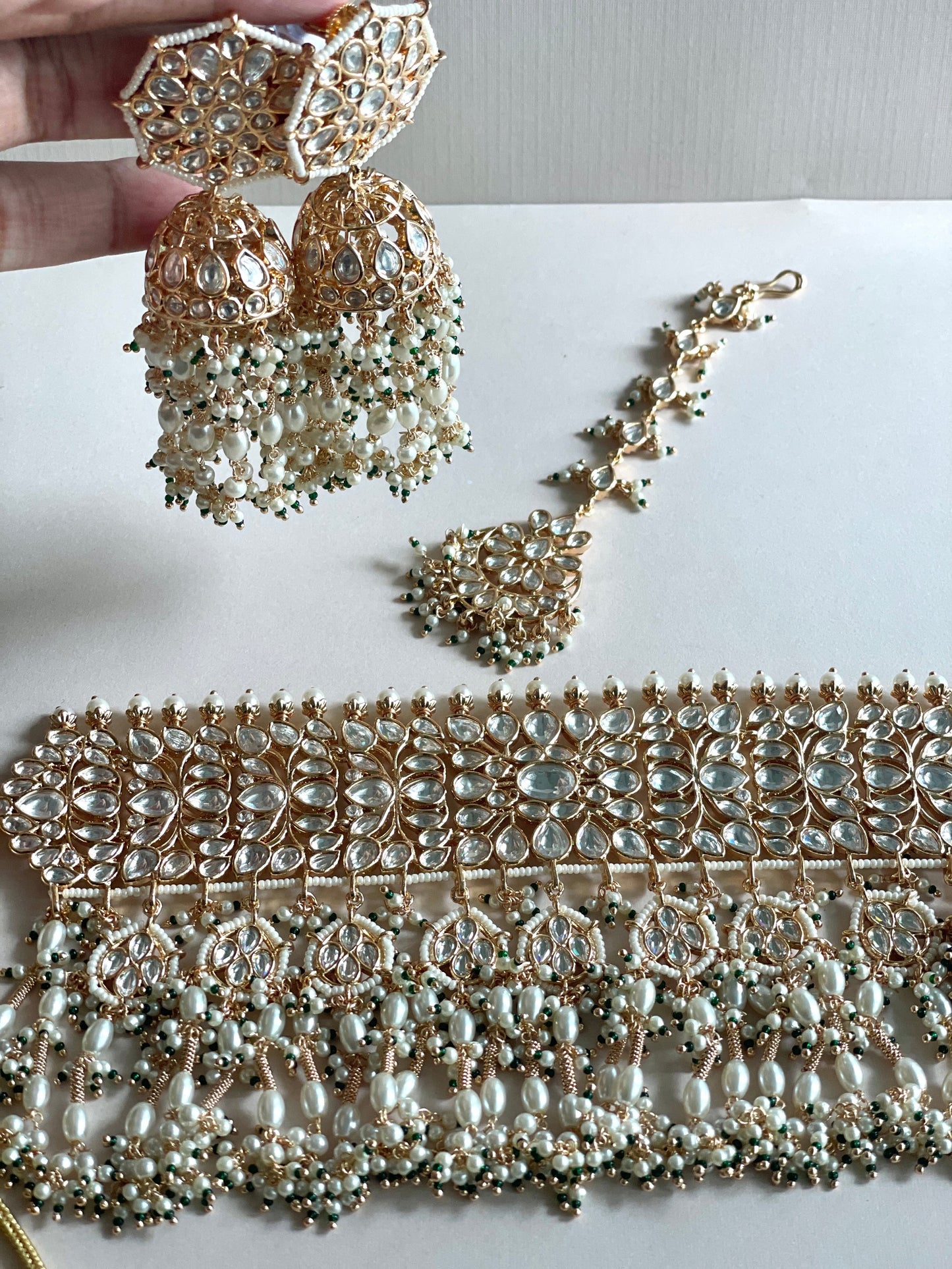 Katrina Bridal Paachi Kundan Set