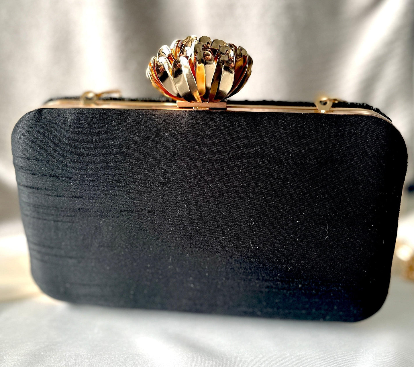 Black Bead Clutch
