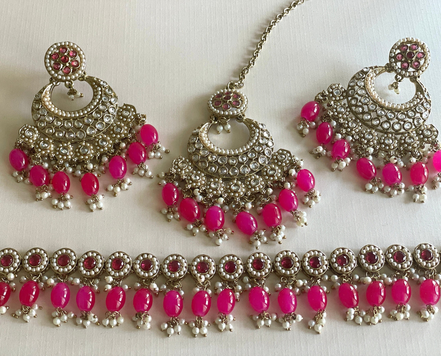 Rohini Set-Magenta