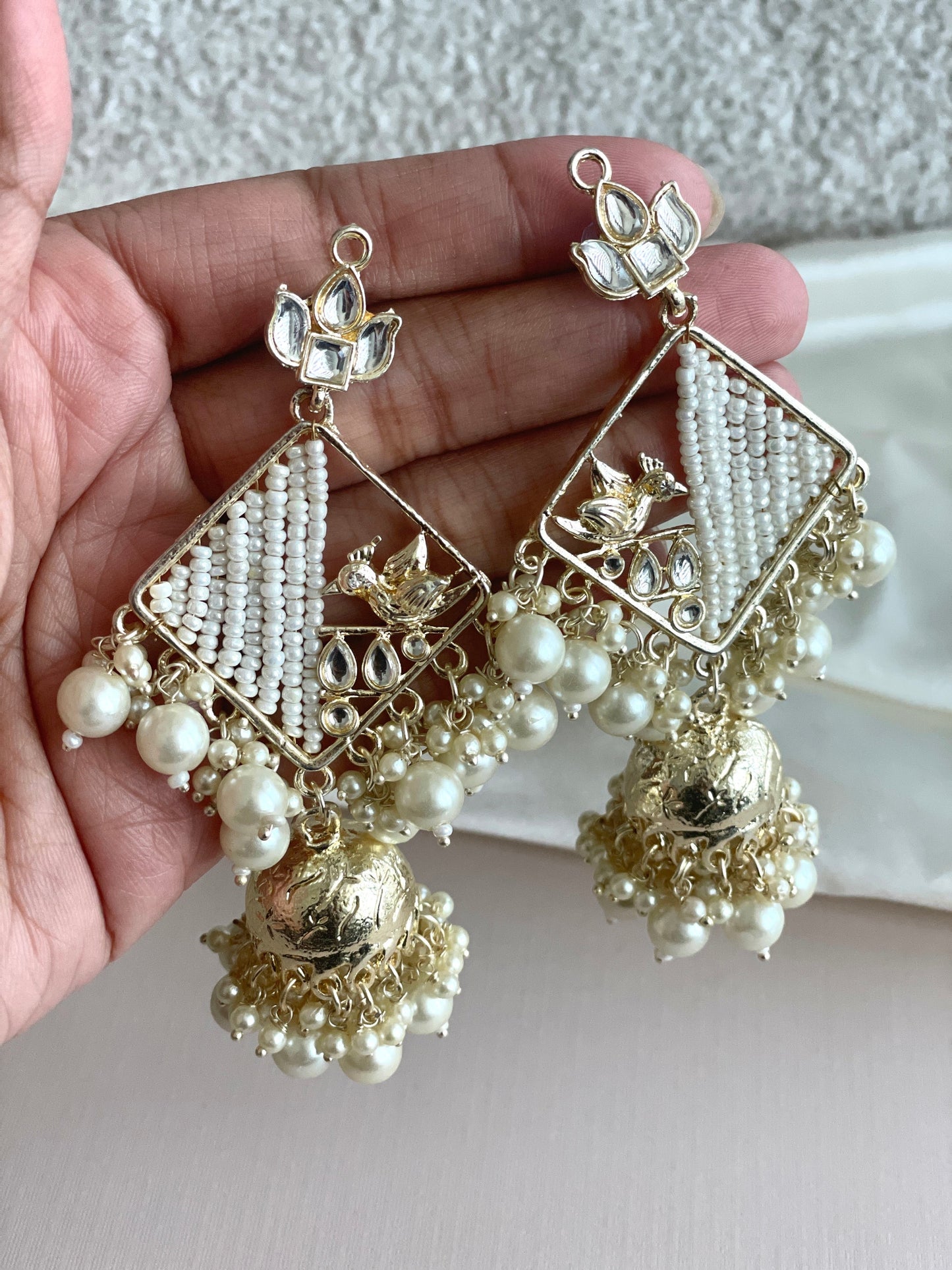 Pearl Jhumkas