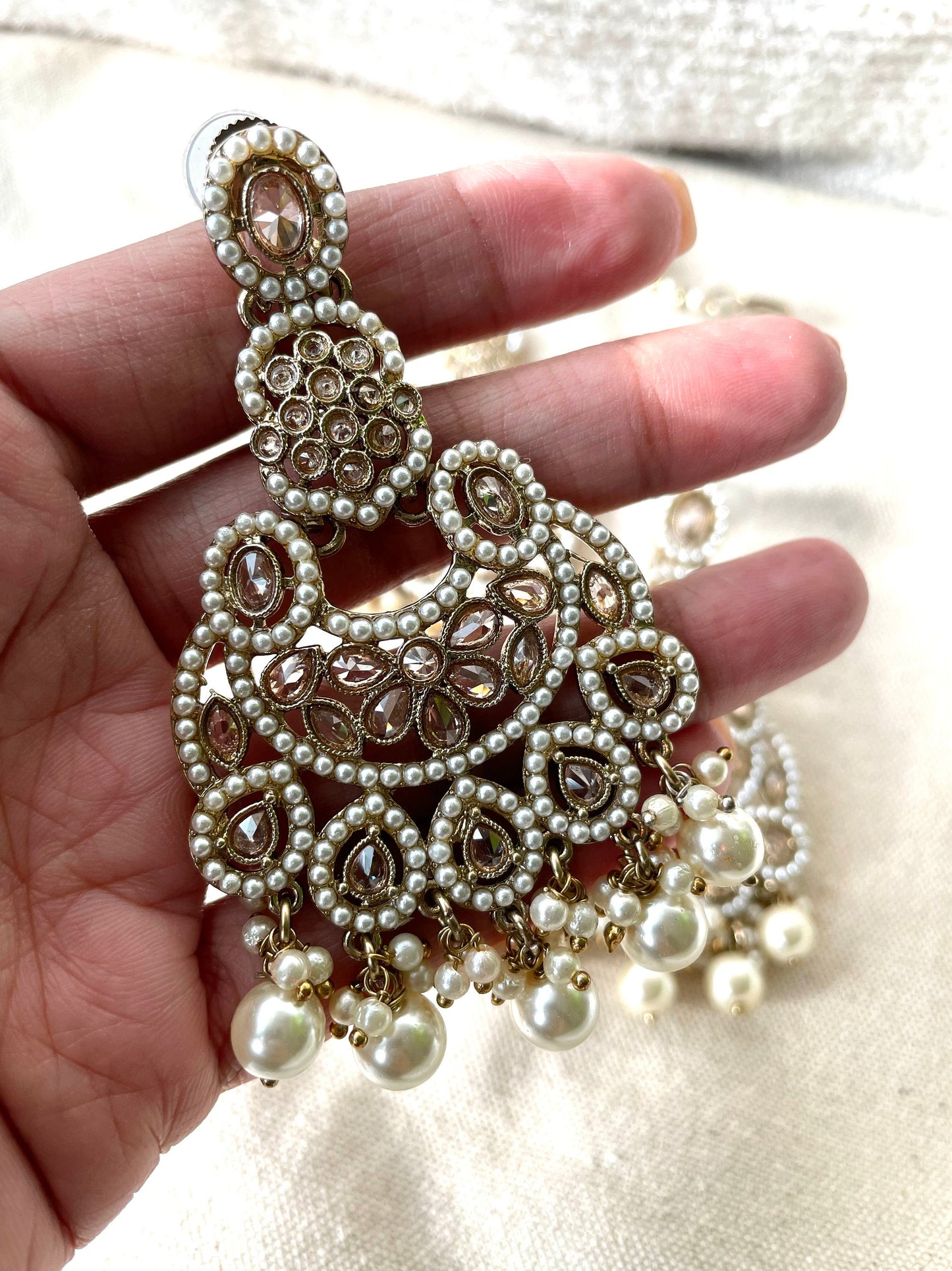 Polki Tikka and Jhumkas Set I